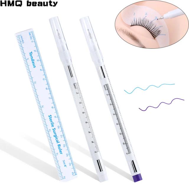 Skin Marker Pen Sterile Beauty Eyelash Extension Fixed Point Marker pen Skin Positioning Marker for tattoo Eyelash grafting tool on Productcaster.