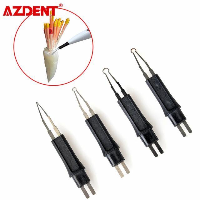 4 pcs/pack Dental Heated Gutta Cutter Tips for Gutta Percha Point Heating Cutter Tooth Gum on Productcaster.