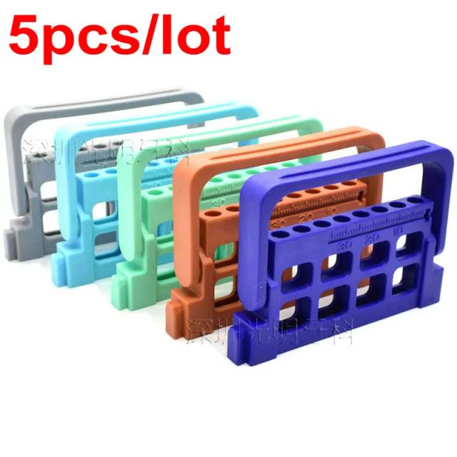 Dental 8 Hole Plastic Holder Plastic Stand Root Canal File Holder Plastic Endo Measuring Instrument on Productcaster.