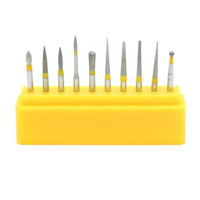 Dental Diamond Bur Drill Bits High Speed Polishing Bur Set on Productcaster.