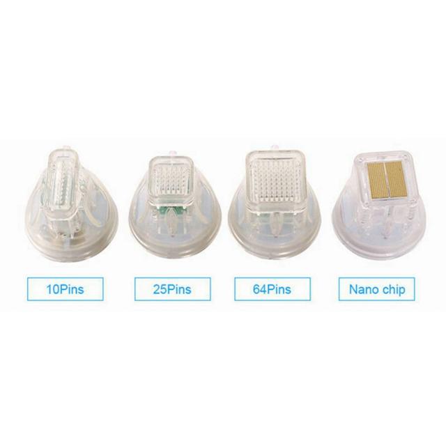 Disposable Fractional RF Cartridges 10/25/64 pins/Nano For Fractional RF Machine Gold Plated Replacement Head on Productcaster.