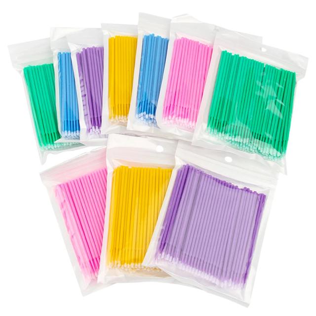 100PCS Disposable Cotton Swab Eyelash Brushes Individual Eyelashes Microbrush Lash Removing Lash Extension Accessories on Productcaster.