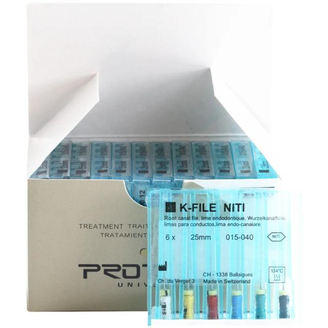 10 Packs Dental K-FILE NiTi Flexible 21/25mm Endo Root Canal Files Hand Use Endodontic Wurzelkanalfeile Limas Para Conductos on Productcaster.