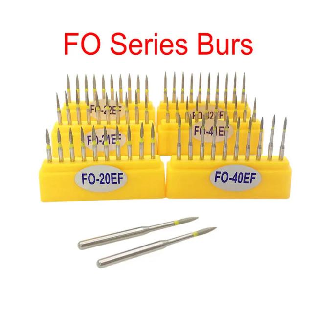 1 Box Dental Diamond Burs Dia-burs FO Series Polishing Materials for High Speed Handpiece on Productcaster.