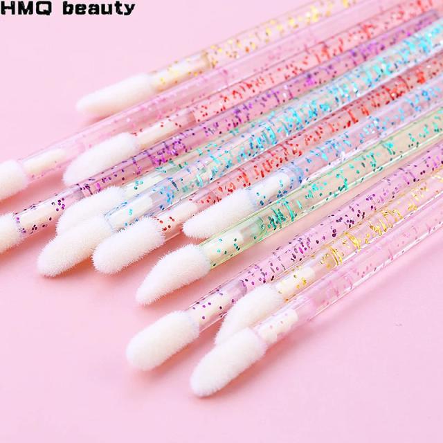 50Pcs Disposable Eyelash Brush Crystal Lashes Micro Brushes Eyelash Extension Supplies Applicator Cleaner Beauty Makeup Tools on Productcaster.