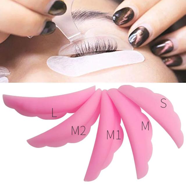 5Pairs ​Silicone Eyelash Perm Pad Eyelash Extension Curler Accessorie Colorful Lashes Rods Shield Lifting Applicator Makeup Tool on Productcaster.