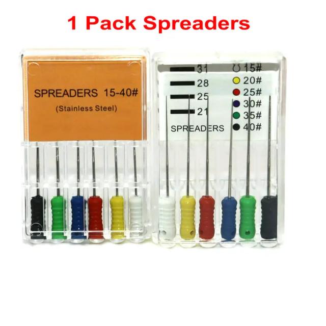 1 Pack Dental Spreaders Files Pluggers Stainless Steel 21mm 25mm for Condensating Gutta Percha Endodontic Files Endo Drills on Productcaster.