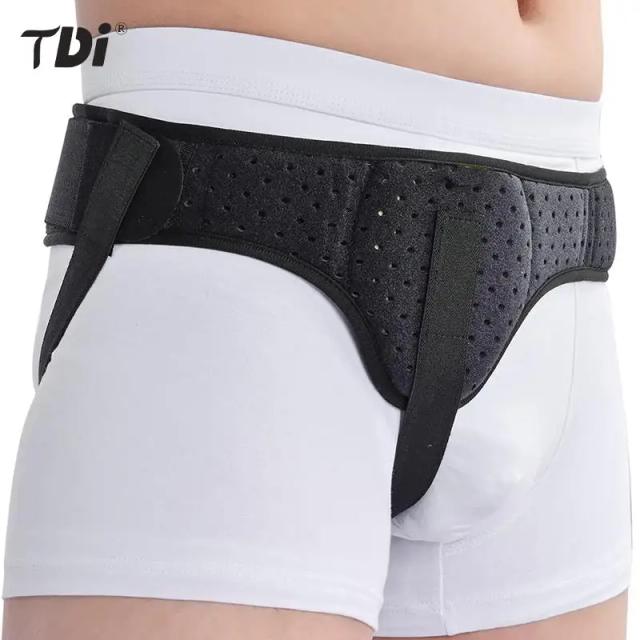 Adult With 1 Removable Compression Pad Hernia Belt Truss For Inguinal Or Sports Hernia Support Brace Pain Relief Recovery Strap on Productcaster.