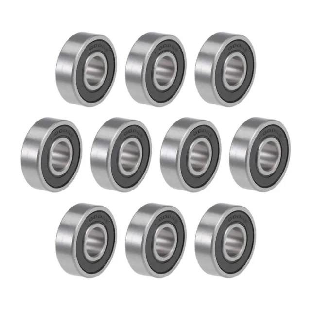 10PCS ABEC-5 6000 2RS 6000RS 6000-2RS 6000 RS 6000-2RSH 10x26x8 10*26*8 mm Rubber seal High quality Deep Groove Ball Bearings on Productcaster.