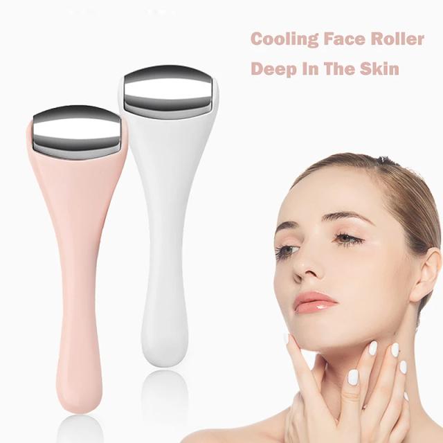 Alloy Cooling Face Roller Skin Cooling Ice Roller Eye Facial Massager Anti-aging on Productcaster.