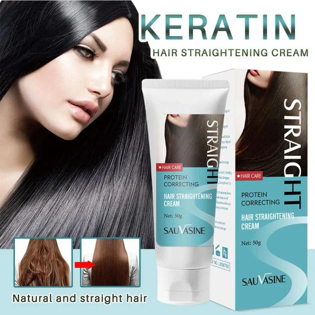 50g Hair Straightening Cream Keratin Smoothing Anti-Frizz Hair Repair Pro Essence Lasting Replenish Care Instant Damaged Ma D7I3 on Productcaster.