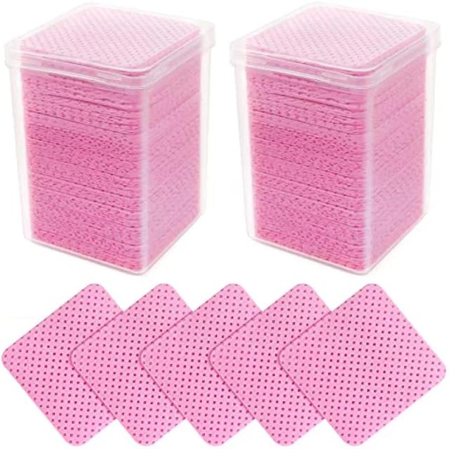 400pcs Glue Wiping Cloth, Non-woven Fabric Wiping Eye Black Removing Tools Glue and Nail Polish Bottle Wholesale of Makeup Tools on Productcaster.