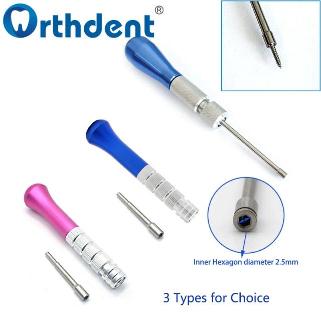 Dentistry Tools Screwdriver Handle Set for Dental Mini Implants Titanium SS Self Drilling Orthodontics Matching Device Kit on Productcaster.