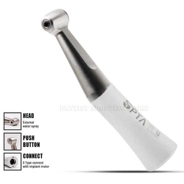 FX E-Type Connect Contra Angle Low Speed Air Handpiece External Water Spray Back Cover Push Button Metal Shell Dental Tools on Productcaster.