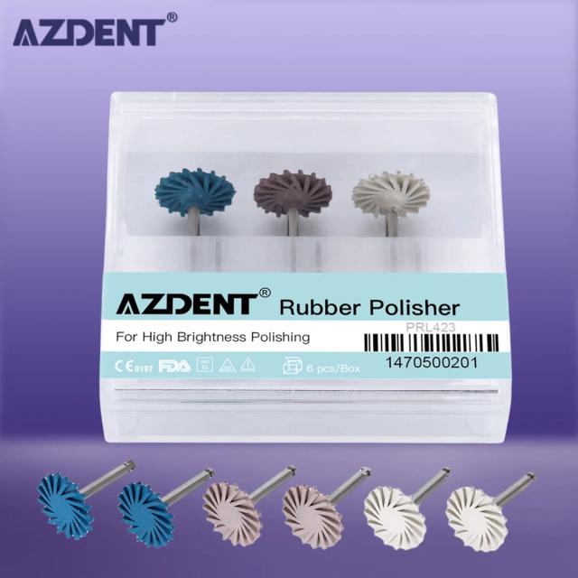 AZDENT 6pcs/set Dental Composite Resin Polishing Disc Kit Spiral Flex Brush Burs Diamond System RA disc 14mm wheel on Productcaster.