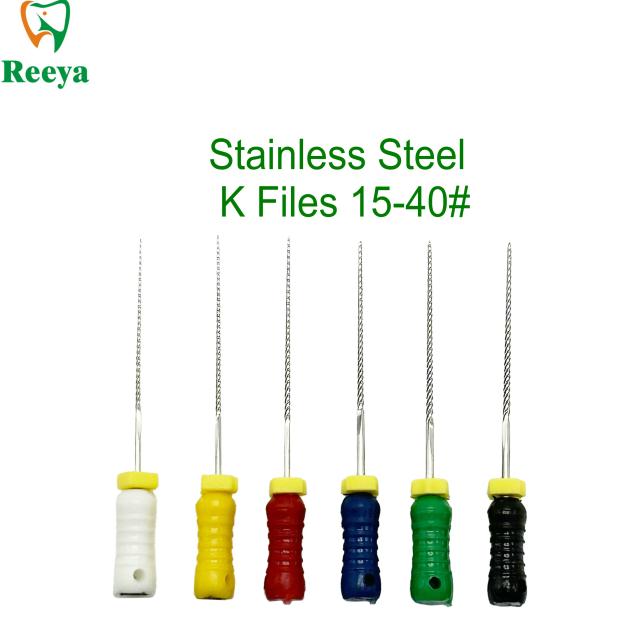 5Packs 25mm Dental Stainless steel HandK files Used for Root Canal Therapy Cleaning Flexibility Endo Dental Standing Tools on Productcaster.