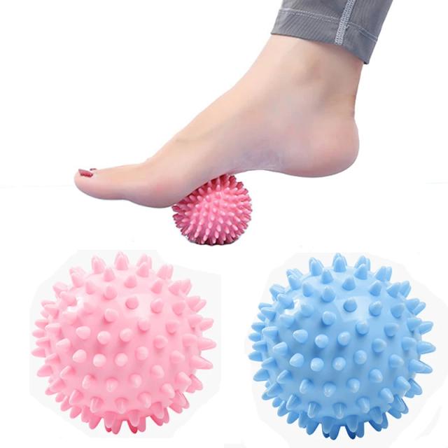 6cm Durable PVC Spiky Massage Ball Trigger Point Sport Fitness Hand Foot Pain Relief Plantar Fasciitis Reliever Hedgehog Balls on Productcaster.