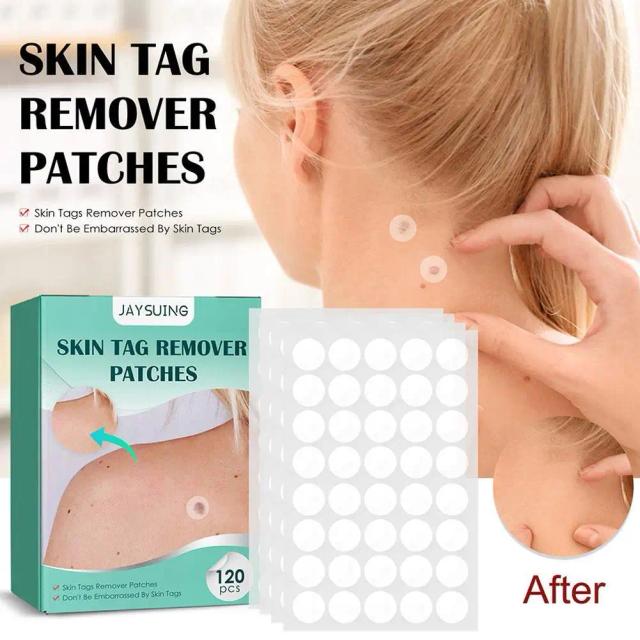 120pcs Skin Tag Remover Patch Wart Treatment Stickers Absorb Plaster Hydrocolloid Invisible Acne Patch Skin Care Stickers on Productcaster.