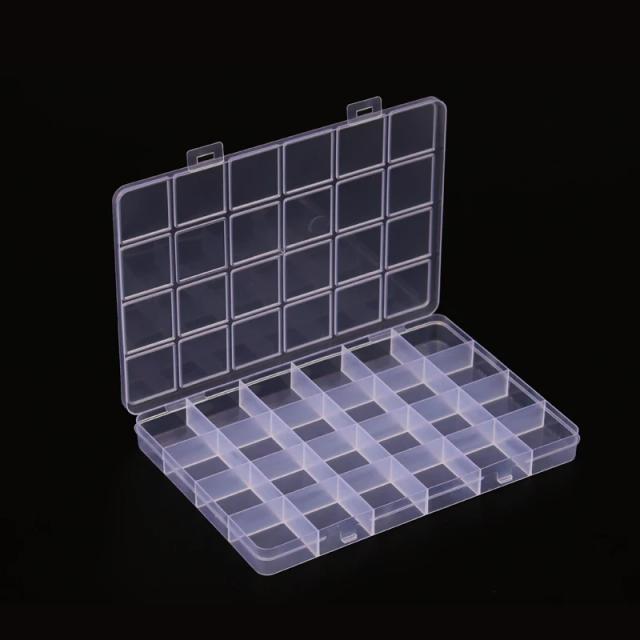 24 Grids Diamond Painting Kits Plastic Storage Box Nail Art Rhinestone Tools Beads Storage Box Case Organizer Holder Wholesale on Productcaster.