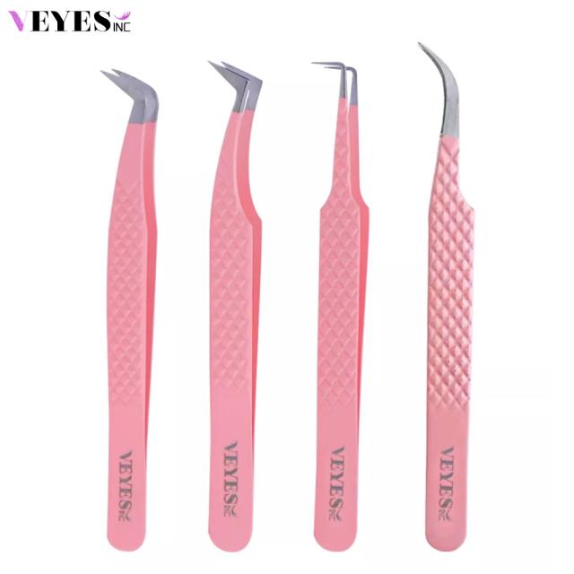 Veyes Inc Eyelash Extensions Tweezers Veyelash Anti-static Non-magnetic Tweezers Makeup Tools for Volume Lash Extensions on Productcaster.