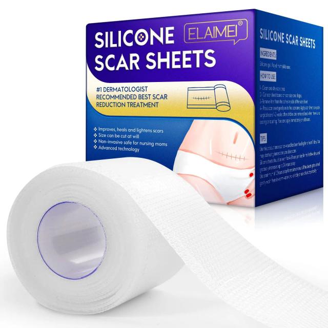 1 Roll Silicone Scar Sheets Skin Care Patch Painless Scar Repair Tape Scar Removal Strips for C-Section Keloid Surgery Burn Acne on Productcaster.