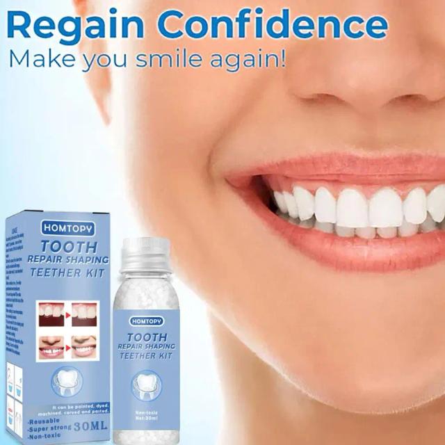 Teeth Repair Glue 30ml for Fixing The Missing and Broken Tooth Replacements Temporary Moldable False Teeth Dental Repair Ki T9I0 on Productcaster.