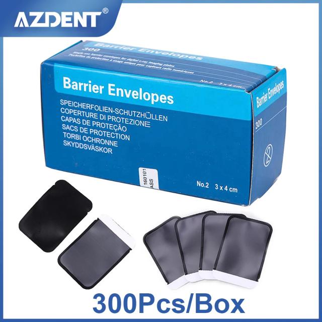 300Pcs/Box Disposable Dental Digital X-Ray Scan Barrier Envelope Clinic Phosphor Plate Protective Pouch Cover Bag Size 2 33*44mm on Productcaster.