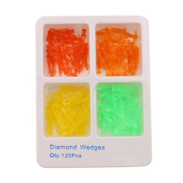 120PCS/Box Dental Autoclavable WedgeS Diamond Interdental Teeth Wedge on Productcaster.