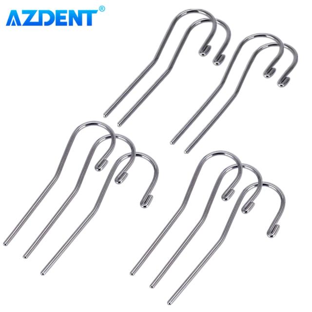 AZDENT 10PCS Dental Lip Hooks Tools 2mm Universal Type fit for Brand VDW Woodpecker Morita Dentsply and Denjoy Apex Locator on Productcaster.