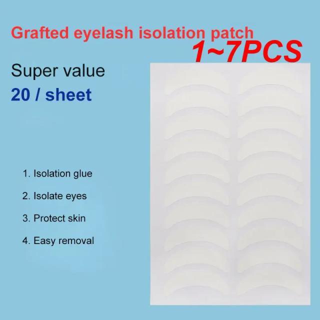 1~7PCS set Eyelash Extension Patches Under Eye Pads Tips Sticker Eyelashes Paper Adhesive Tape Natural Eye Lashes Makeup Tool on Productcaster.