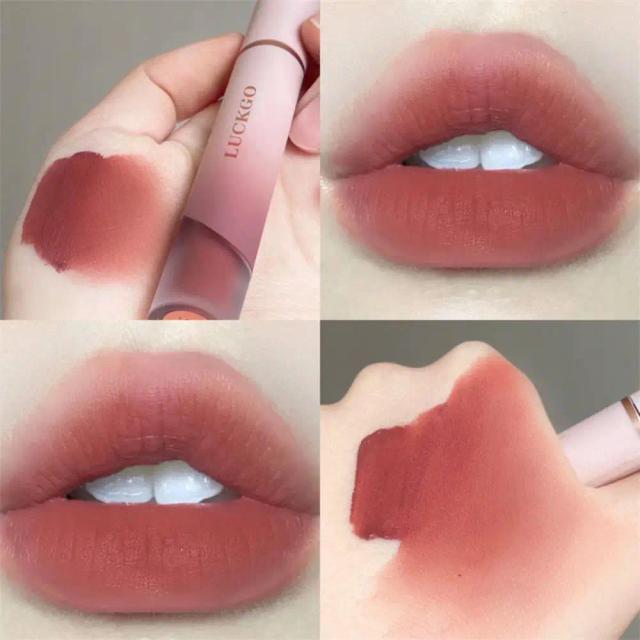 Lip Gloss Matte Velvet Lip Mud Nude Matte Chocolate Lipstick Red Lip Tint Lip Glaze Korean Waterproof Lasting Makeup Cosmetics on Productcaster.