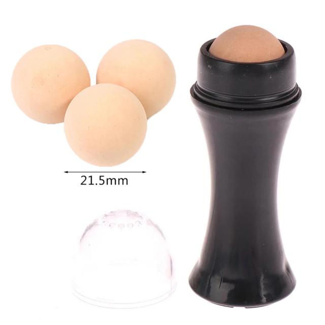 Hot Face Oil Absorbing Oil Removing Tool Volcanic Stone Oil Absorbing Roller Ball Rolling Rod For Removing Facial Grease on Productcaster.