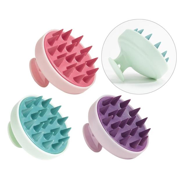 Silicone Shampoo Scalp Hair Massager Head Body Scalp Massage Brush Comb Hair Washing Comb Shower Brush Bath Spa Massage Brush on Productcaster.