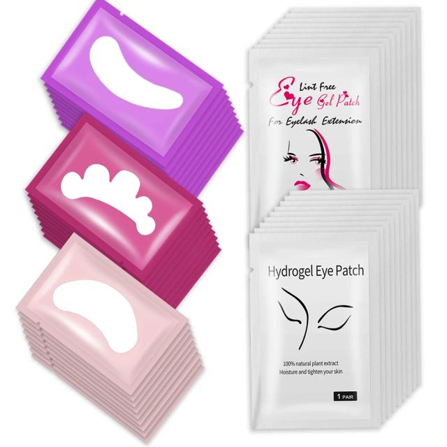 100 pairs Eyelash Pads Grafted Lash Hydrogels Gel Patches Under Eye Pads for Eyelash Extension Tips Sticker Makeup Tools on Productcaster.