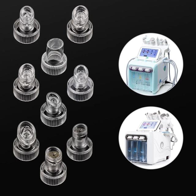 8Pcs Hydro Beauty Device Tips Head Replacement Plastic Water Jet Tips For Facial Dermabrasion Peeling Beauty Machine on Productcaster.