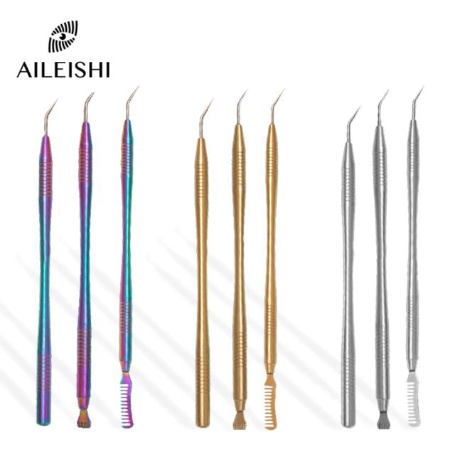 Lash Lift Curler Kit Eyelash Perming Stick Stainless Steel Cosmetic Applicator Comb Makeup Tool Eyelash Extension Supplies on Productcaster.