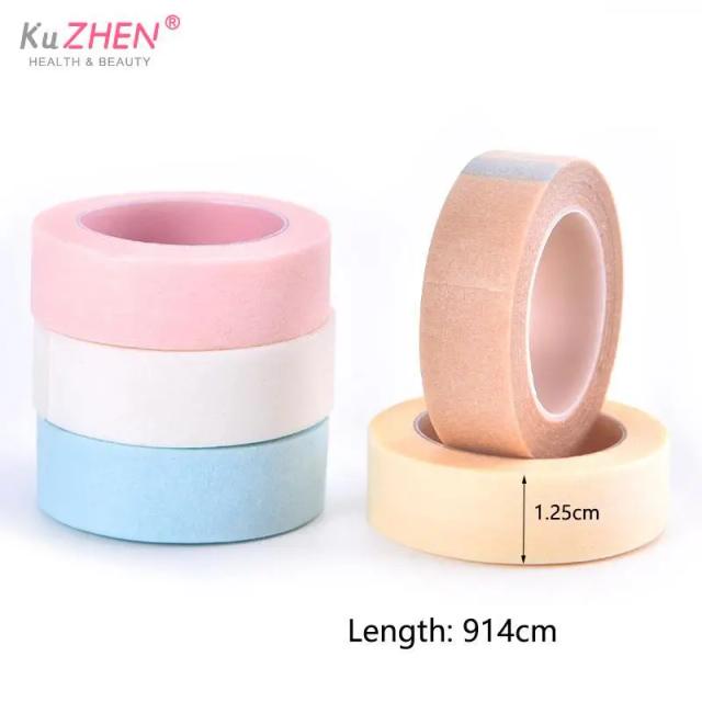 Eyelash Extension Lash Tape Eyelash Extension Breathable Micropore Fabric Easy Tear Eye Tape Eyelash Extension Tape Anti-allergy on Productcaster.