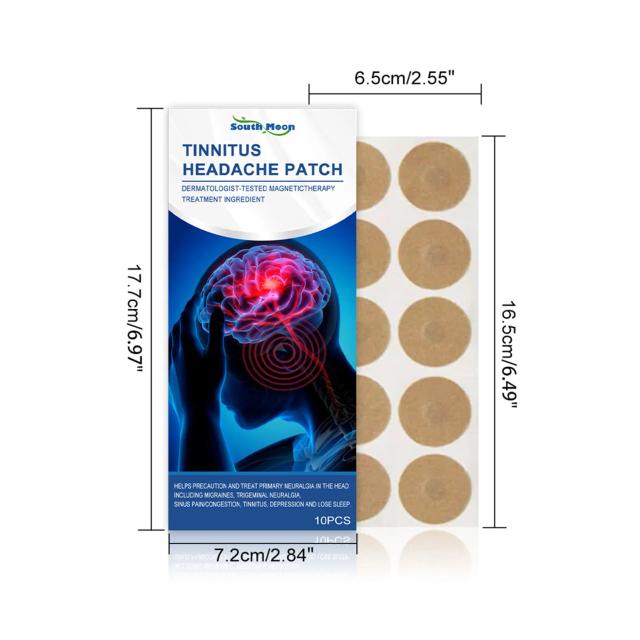 10 Pcs Tinnitus Relief Patches Relieve Headaches Dizziness and Nausea Patch for Ear Protection Accessories on Productcaster.