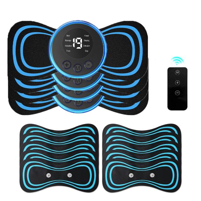 EMS Cervical Spine Massager Mini Electric Neck Massager Tens Low Pulse Neck Back Body Muscle Stimulator Arm Leg Relaxation Pads on Productcaster.