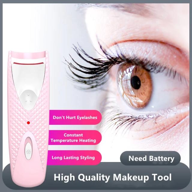 Electric Heated Eyelash Curler Portable Comb Eye Lash Perm Long Lasting Eyelashes Curls Thermal Eyelash Curler Makeup Tools on Productcaster.