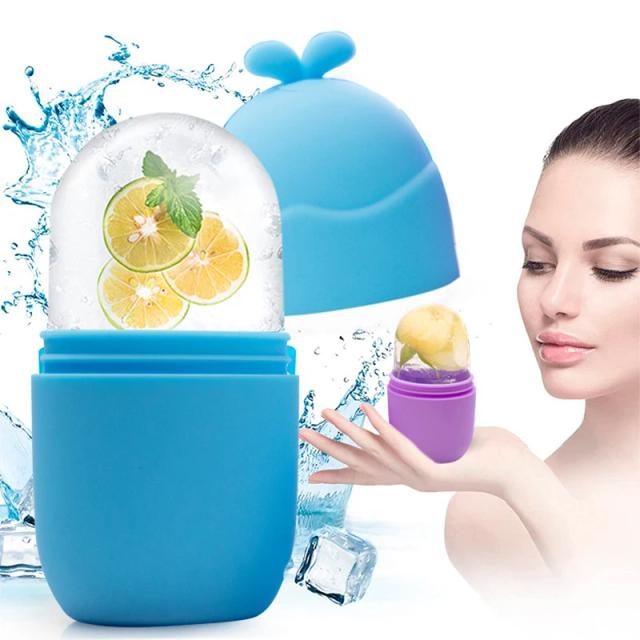 Skin Care Beauty Lifting Contouring Tool Silicone Ice Cube Trays Ice Globe Ice Balls Face Massager Facial Roller Reduce Acne on Productcaster.