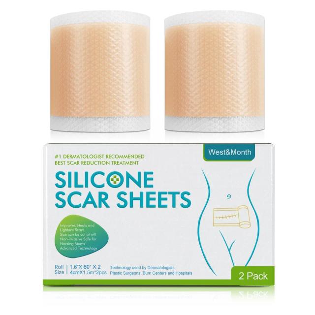 Silicone Scar Sheets Skin Repair Patch 1.5 M/3 M Removal Tape Scar Self-Adhesive Acne Burn Mark Care Skin Therapy Stretch P C3L9 on Productcaster.