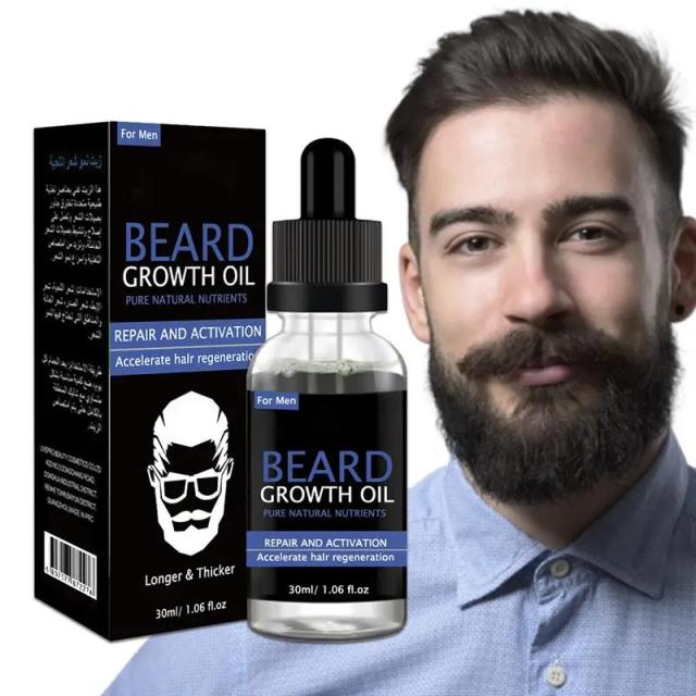 Beard Growth Oil For Men Beard Growth Serum 30ml Beard Growth Serum For Men Promote Beard Regrowth Full Longer Thick Masculine on Productcaster.