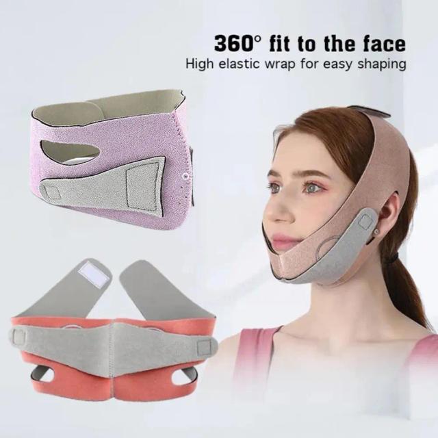 Face Lifting Slimming Belt Chin Cheek Lift Up Breathable Bandage Sleep Beauty Shape Sleeping Tools V Facial Graphene Massag K9A2 on Productcaster.