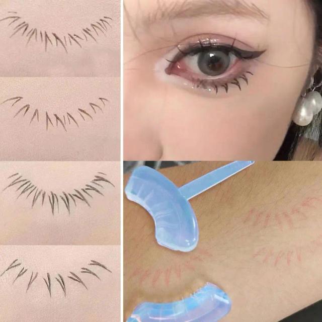 New Eyelash Stamps Eye Makeup Tool DIY Lower Lashes Extensions Stamps Convenient Natural Look For Make Up Beginner False Eyelash on Productcaster.