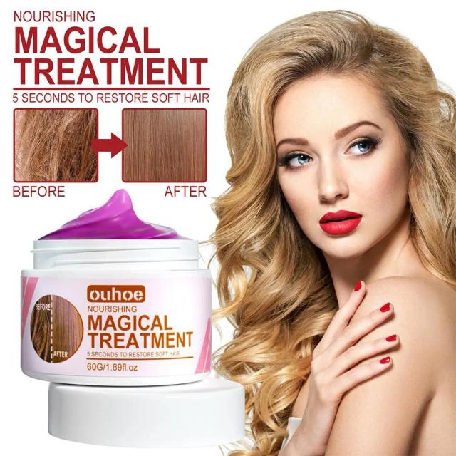 Hair Mask Nourish And Moisturize Deeply Repair Damaged Dry Hair Make Hair Soft And Soft And Repair Hair Fluffy Hair Treatments on Productcaster.