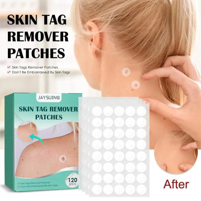 120pcs Skin Tag Remover Patch Wart Treatment Stickers Treatments Hydrocolloid Gel Acne Warts Invisible Skin Care on Productcaster.