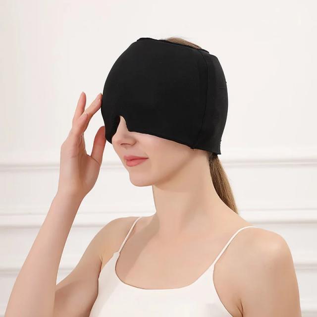 Hot Cold Therapy Headache Migraine Relief Cap Wearable Therapy Wrap Stress Pressure Pain ReliefIce Hat Eye Mask Head Massager on Productcaster.