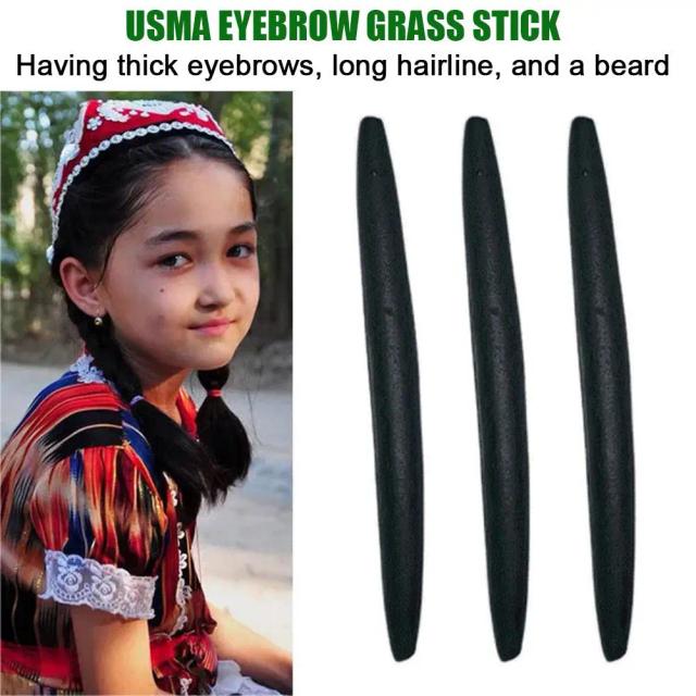 Usma Grass Stick Powder Growth Hairline Mascara Usman Shipping Hair Hair Free To Growth Eyebrow Promote Thick Black E0E1 on Productcaster.