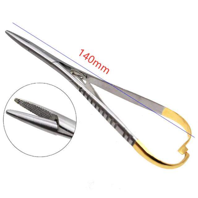 Dental Orthodontic Mathieu Needle Holder Standard 14cm Extra Fine Beak Forceps Plier Dental Dentist Surgical Instrument on Productcaster.